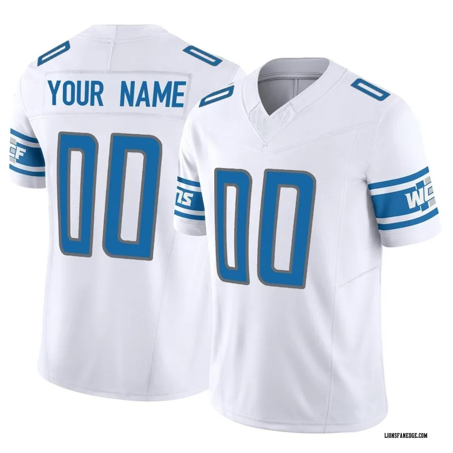 Custom Detroit Lions Men's Limited Custom Vapor F.U.S.E. Nike Jersey ...