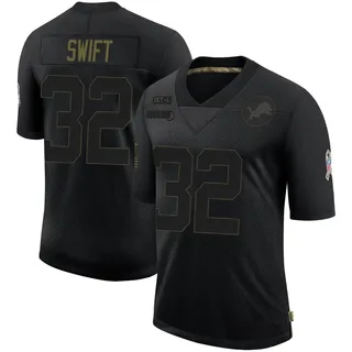 D'Andre Swift Detroit Lions Nike Game Jersey - White