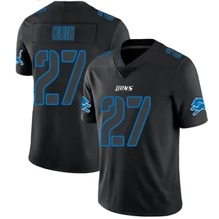 Men's Nike Glover Quin Blue Detroit Lions Game Jersey